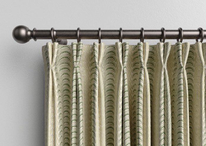 Land & Shore Fintra Stripe, Green - Made to Measure Curtains - Image 10